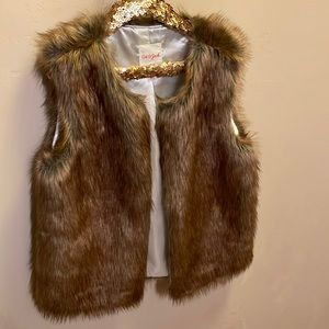 Cat and Jack faux fur vest